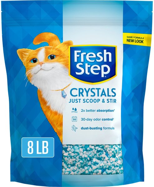 Fresh Step Fresh Scented Non-Clumping Crystal Cat Litter, 8-lb bag slide 1 of 7