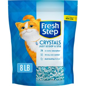 Fresh Step Premium Crystals Scented Non-Clumping Crystal Cat Litter, 8-lb bag