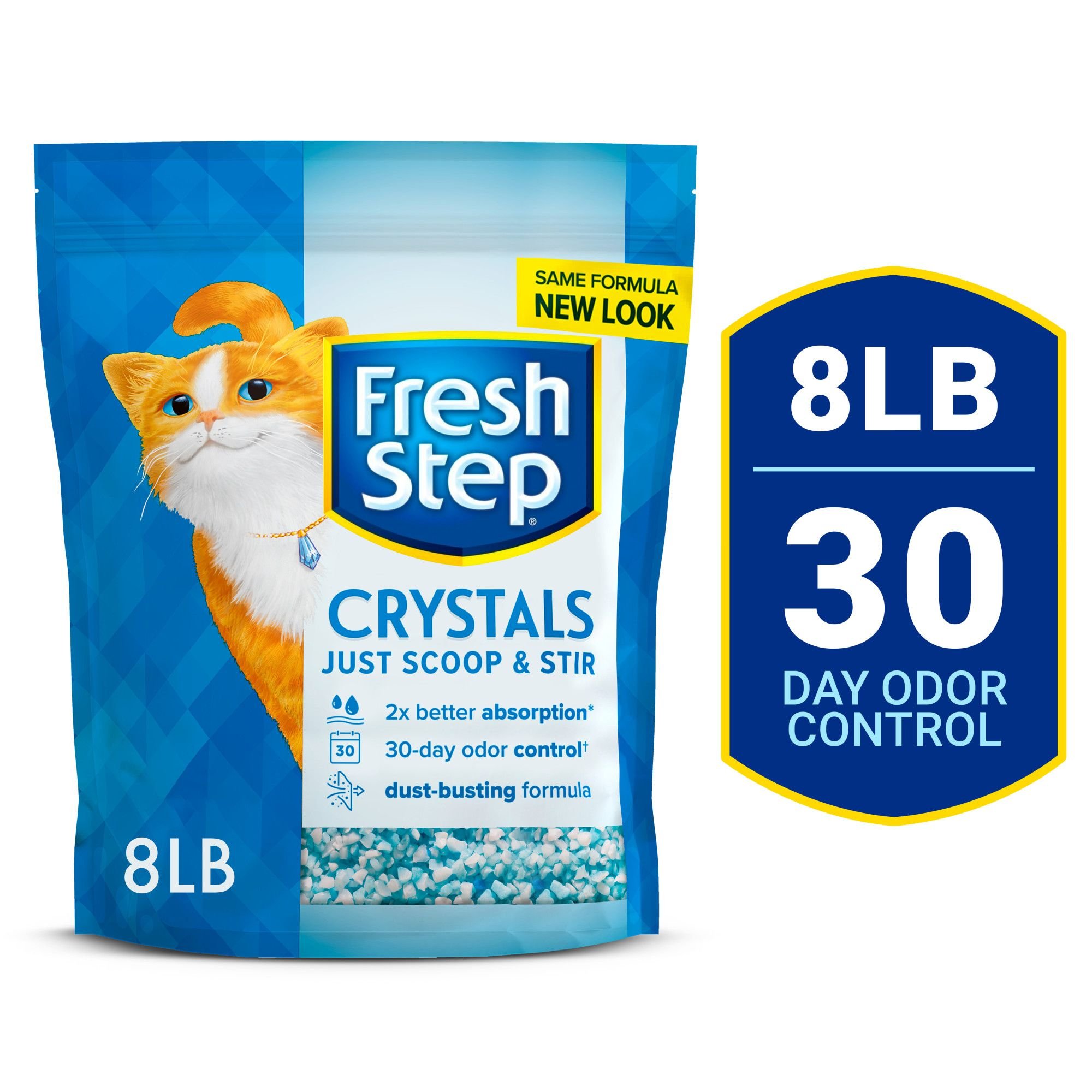 FRESH STEP Premium Crystals Scented NonClumping Crystal Cat Litter Customer Questions