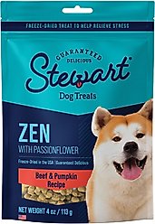 Stewart Zen Beef & Pumpkin Recipe Grain-Free Freeze-Dried Dog Treat, 4-oz bag