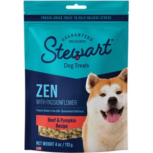 Stewart Zen Beef & Pumpkin Recipe Grain-Free Freeze-Dried Dog Treat, 4-oz bag