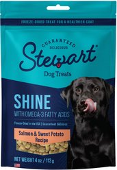 Stewart Shine Salmon & Sweet Potato Recipe Grain-Free Freeze-Dried Dog Treat, 4-oz bag