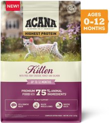 ACANA Highest Protein Grain-Free Dry Kitten Food, 4-lb bag