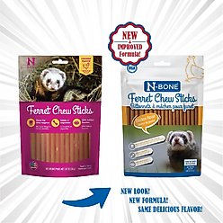 N-Bone Chicken Flavor Chew Sticks Ferret Treat, 1.87-oz bag slide 2 of 8