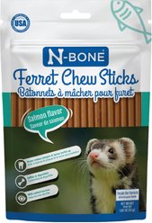 N-Bone Salmon Flavor Chew Sticks Ferret Treat, 1.87-oz bag