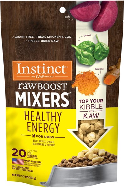 Instinct Boost Mixers Healthy Energy Grain-Free Freeze-Dried Raw Dog Food Topper, 5.5-oz bag slide 1 of 9