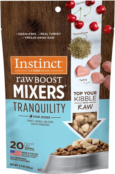 Instinct Boost Mixers Calming Support Grain-Free Freeze-Dried Raw Dog Food Topper, 5.5-oz bag slide 1 of 9