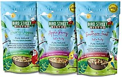 Bird Street Bistro Cockatiel Bird Food Sample Pack, 11-oz bag, 1 count & 12-oz bag, 2 count