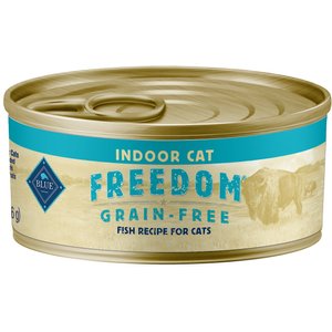 Blue Buffalo Freedom Indoor Adult Fish Recipe Grain-Free Canned Cat Food, 5.5-oz, case of 24