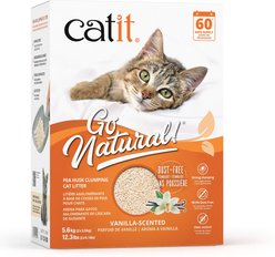 Catit Go Natural Pea Husk Clumping Cat Litter, Natural, 14.8-lb bag