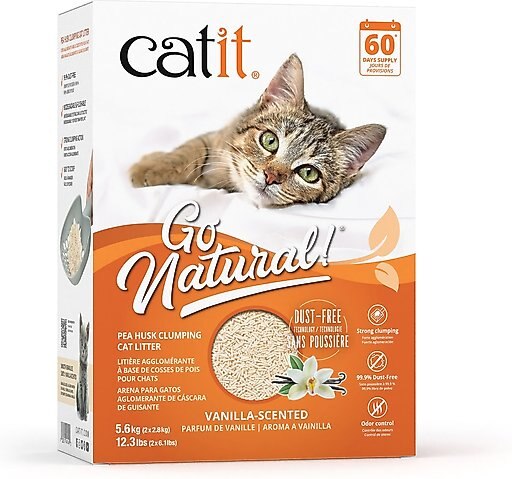 Catit Go Natural Pea Husk Clumping Cat Litter, Natural, 14.8-lb bag