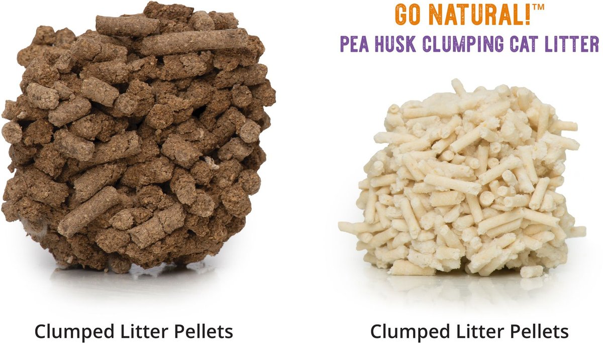 CATIT Go Natural Pea Husk Clumping Cat Litter, Lavender, 14.8lb bag