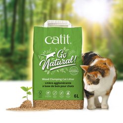 Catit Go Natural Wood Clumping Cat Litter, 6.4-lb bag slide 2 of 4