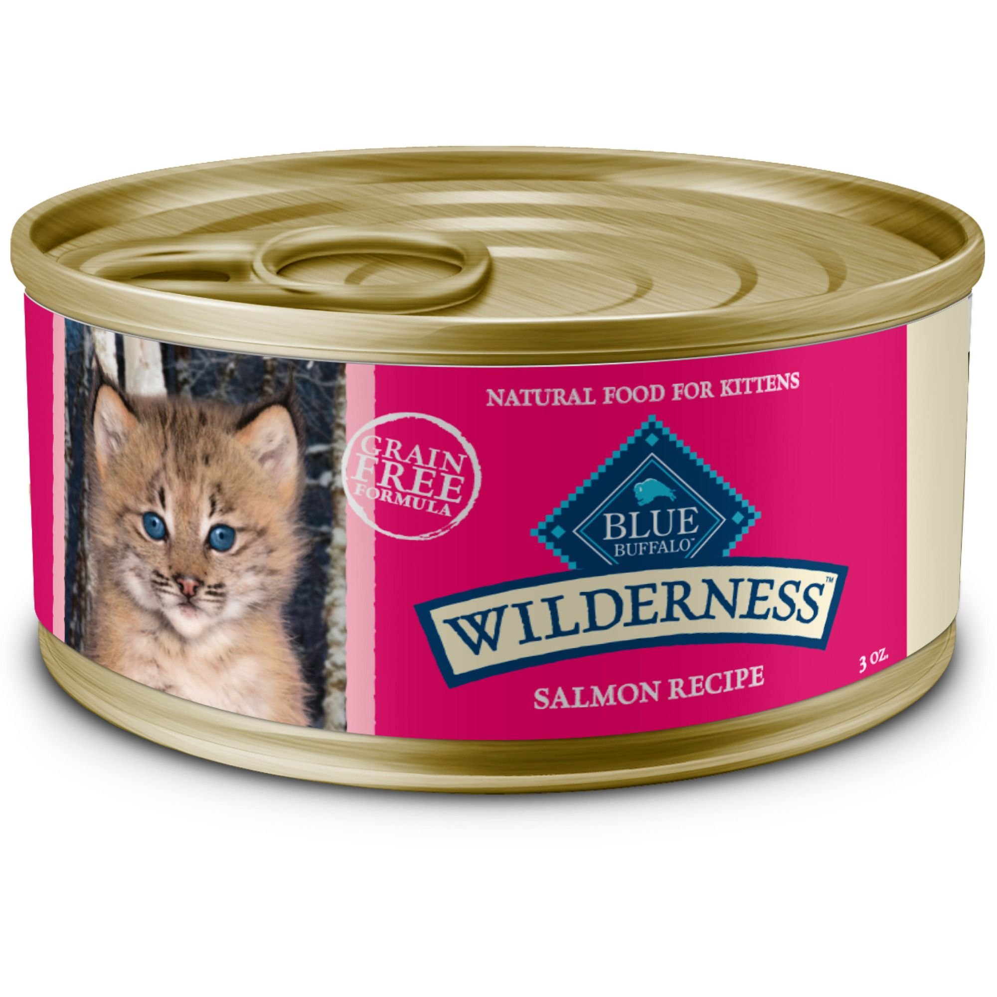 BLUE BUFFALO Wilderness Kitten Salmon Grain Free Canned Cat Food