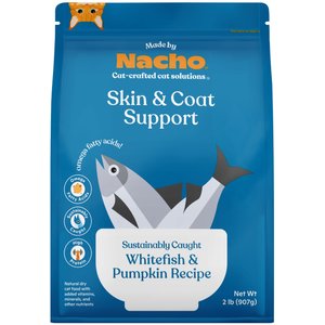 Made by Nacho Skin & Coat Support Sustainably Caught Whitefish & Pumpkin Recipe Dry Cat Food, 2-lb bag