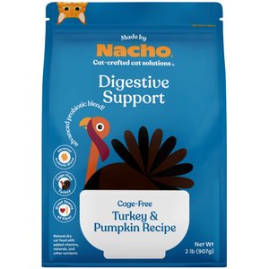 Made by Nacho Digestive Support Cage-Free Turkey & Pumpkin Recipe Dry Cat Food, 2-lb bag