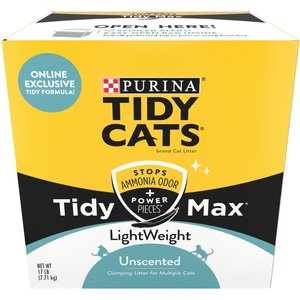 Tidy Max Lightweight Unscented Cat Litter, 17-lb box