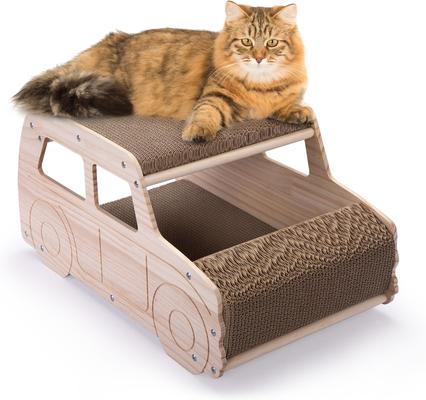 Show full view: Coziwow Car-Shaped Cat Scratcher Board with Catnip slide 2 of 11