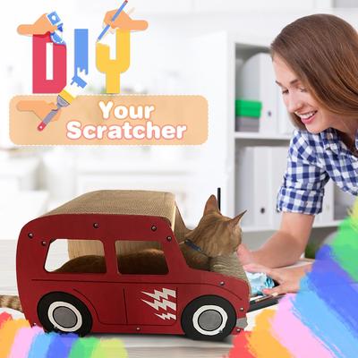 Show full view: Coziwow Car-Shaped Cat Scratcher Board with Catnip slide 7 of 11