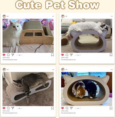 Show full view: Coziwow Car-Shaped Cat Scratcher Board with Catnip slide 8 of 11