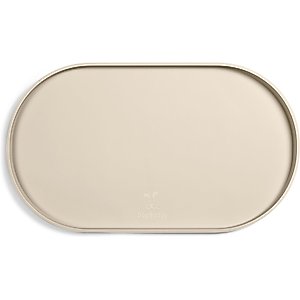 DogBuddy Oval Dog & Cat Placemat, White Sand, Large
