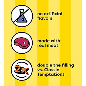 Temptations Tender Fills Roasted Chicken Flavor Soft & Crunchy Cat Treats, 2.1-oz pouch