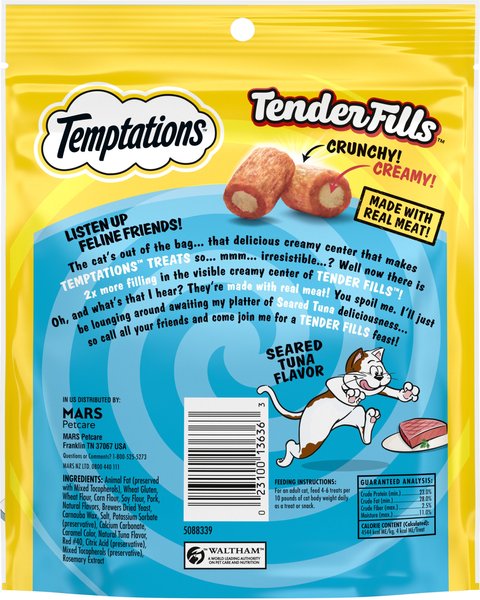 Temptations Cheezy Middles Tuna & Cheese Flavor Cat Treats