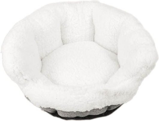 Archstone Pets Round Glove Cat & Dog Bed, Gray, Small slide 1 of 6