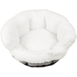 Archstone Pets Round Glove Cat & Dog Bed, Gray, Small