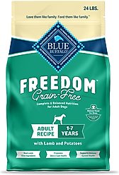 Blue Buffalo Freedom Adult Lamb Recipe Grain-Free Dry Dog Food, 24-lb bag