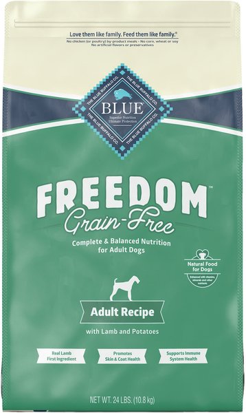 Blue Buffalo Freedom Adult Lamb Recipe Grain-Free Dry Dog Food, 24-lb bag slide 1 of 9