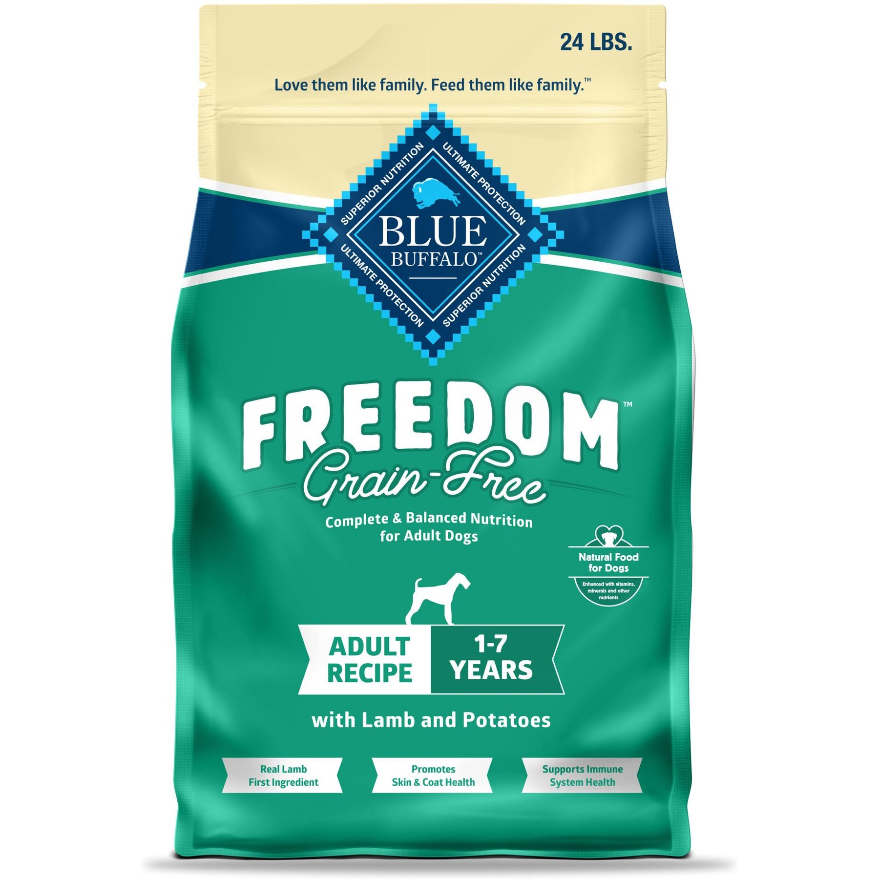 Blue buffalo freedom grain free natural adult dry dog food best sale