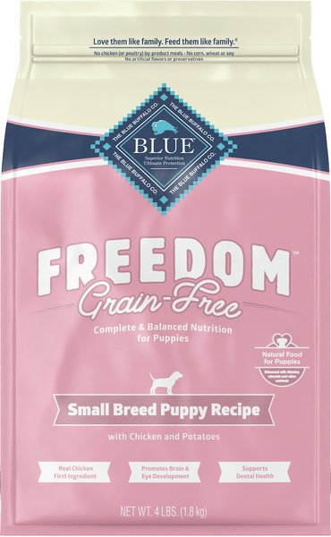 blue freedom dog food puppy