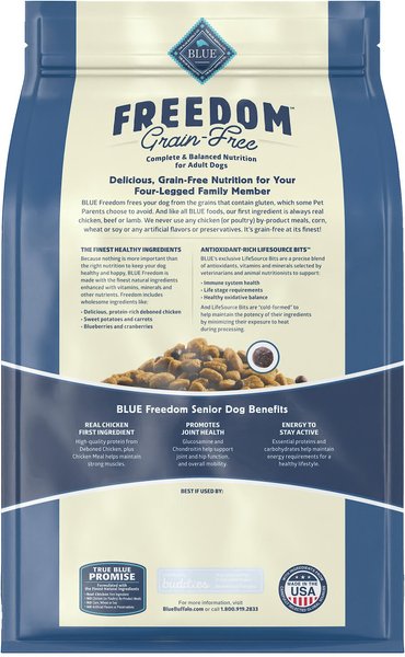 Blue Buffalo Freedom Senior Grain-Free Chicken & Potatoes Dry Dog Food