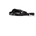Euro-Dog Braided Style Leather Dog Leash, Midnight Black