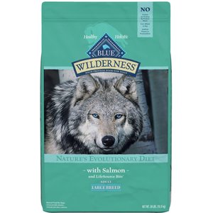 Blue Buffalo Wilderness Large Breed Salmon Recipe Grain-Free Dry Dog Food, 24-lb bag