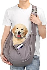 Ownpets 10-15-lbs. Sling Dog & Cat Carrier, Grey