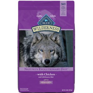 Blue Buffalo Wilderness Adult Small Bite Chicken Recipe Grain-Free Dry Dog Food, 24-lb bag
