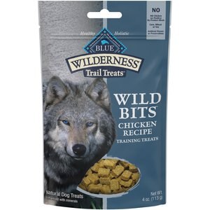 Blue Buffalo Wilderness Trail Treats Chicken Wild Bits Grain-Free Training Dog Treats, 4-oz bag