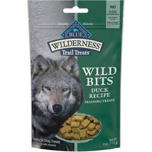 Blue Buffalo Wilderness Trail Treats Duck Wild Bits Grain-Free Training Dog Treats, 4-oz bag