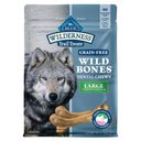 Blue Buffalo Wilderness Wild Bones Grain-Free Large Dental Dog Treats, 10-oz bag, count varies