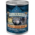 Blue Buffalo Wilderness Wolf Creek Stew Chunky Chicken Stew Grain-Free Adult Canned Dog Food, 12.5-oz, case of 12