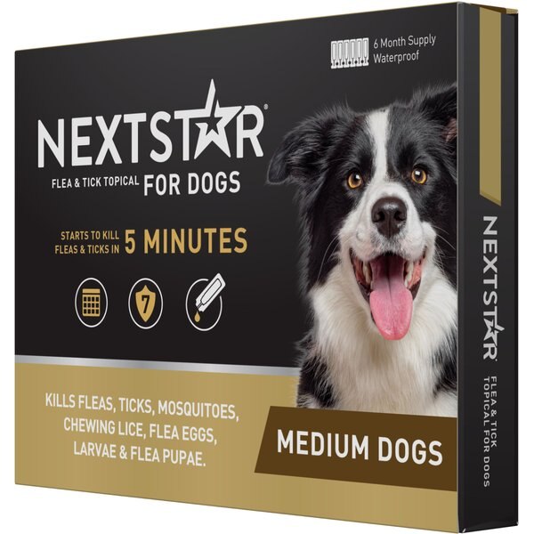NextStar Flea & Tick Spot Treatment for Medium Dogs, 23-44 lbs
