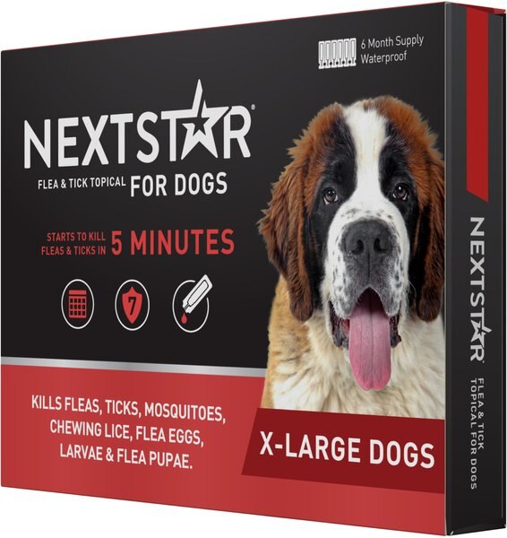 NextStar Flea & Tick Spot Treatment for X-Large Dogs, 89-132 lbs