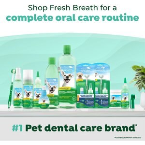 TropiClean Fresh Breath Dental Health Solution + Hip & Joint Support Dog Dental Water Additive, 33.8-oz bottle