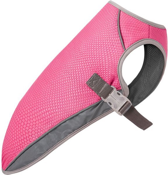 Canada Pooch Chill Seeker Cooling Dog Vest, Neon Pink, 12 slide 1 of 5