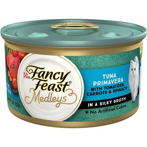 Fancy Feast Medleys Tuna Primavera Canned Cat Food, 3-oz, case of 24
