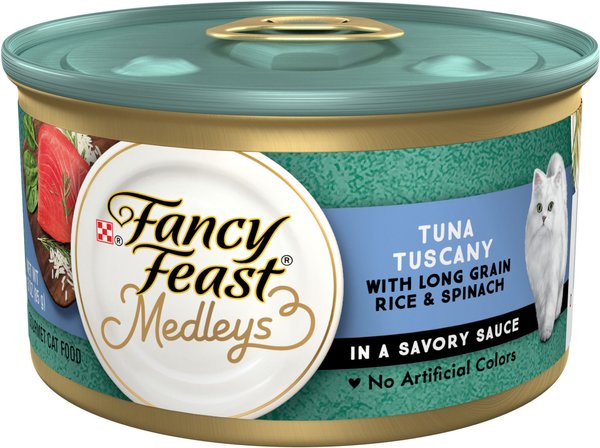 Fancy Feast Medleys Tuna Tuscany Canned Cat Food, 3-oz, case of 24 slide 1 of 12