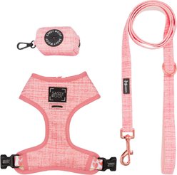 Sassy Woof Reversible Dog Harness & Leash, Dolce Rose, XX-Small