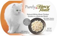 Fancy Feast Purely White Meat Chicken Wet Cat Food, 2-oz tray, case of 10